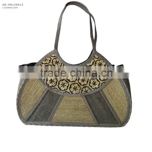 Woven Bamboo Fashion Handbag thumbnail-1