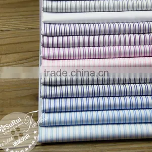Wholesale Products! 4mm Polyester Cotton Stripe Shirt Fabric thumbnail-2