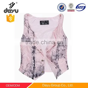 Fashion Girl Waistcoat 100% Polyester Keep Warm Woman Vest Vest Waistcoat Winter Padded Puffer Vest thumbnail-1