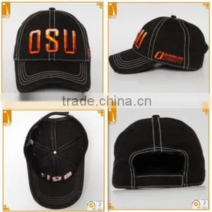 Good Quality Black 6 Panel 100% Cotton 3D Embroidered Custom Baseball Cap Wholasale thumbnail-5