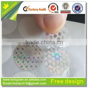 High Secuirty Void Hologram Printing for Embossed Stickers With Dongguan Supplier thumbnail-1