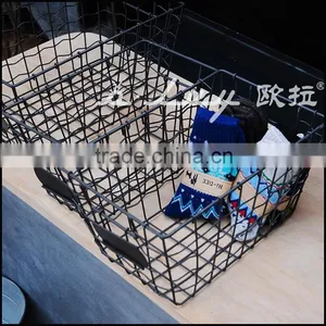 S/3 Grey Weavy Wire Basket Set thumbnail-5
