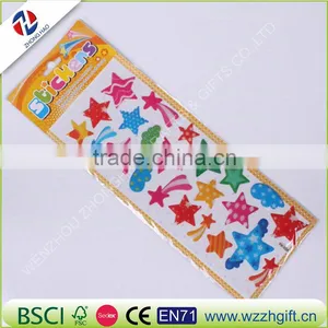 Colorful Butterflies Scrapbooking Bubble Puffy Stickers Kawaii Emoji Reward Kids Toys thumbnail-3