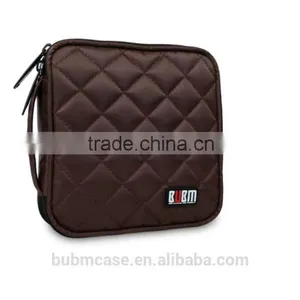 Fashion Coffee 32 Capacity PVC Fabric DVD Case CD Holder Personalized cd Case Multi Disc Dvd Cases thumbnail-2
