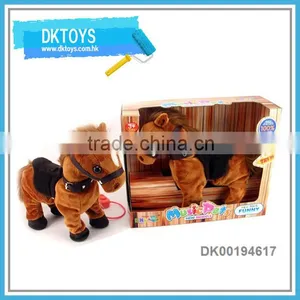 Hot Sale New Item Brown Wire Control Music And Dancing Horse Window Box Plush Kids Toys thumbnail-1