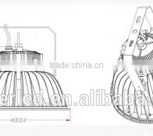 80W 100W 150W 240W LED High Bay Lighting 130lm/W LED High Bay & Low Bay Lighting thumbnail-6