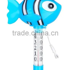 LED Floating Swimming Pool Thermometer Spa Thermometer With Cord thumbnail-1