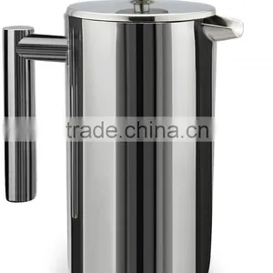 800ML Stainless Steel French Press, Coffee Plunger, Press Pot, Cafetiere, Double Walled, 34 oz thumbnail-1