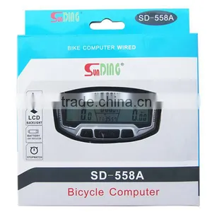 Consumer Electronics Cycle Speed Meter Bicycle Computer Back Light Model 558A thumbnail-5