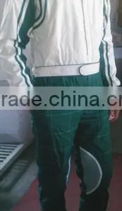 White And GreenNomex Racing Suit thumbnail-1