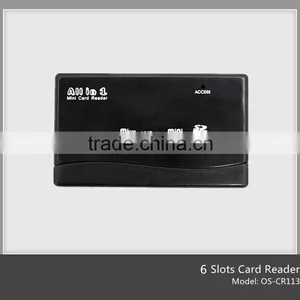 USB 2.0 Multi 6 Slots Card Reader Sim Card Reader(OS-CR113) thumbnail-2