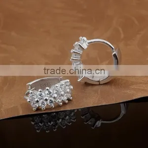 2015 Fashion Bar and Prong Setting Zircon Clip on Earrings for Women thumbnail-3