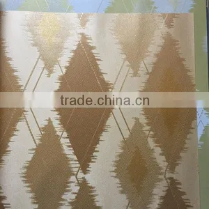 Hot Washable Deep Embossed Rhombus Vinyl Wallpaper for Home Decoration thumbnail-2
