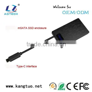 Aluminum Usb3.1 Type C Msata Ssd Hard Drive Enclosure thumbnail-1