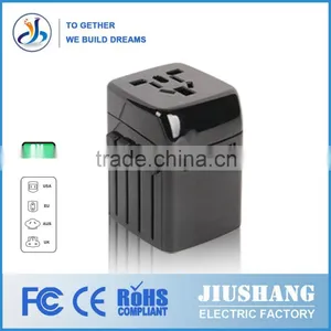 China Factory Using Imported Raw Materials Double USB 2500MA Universal Power Travel Adapter thumbnail-1