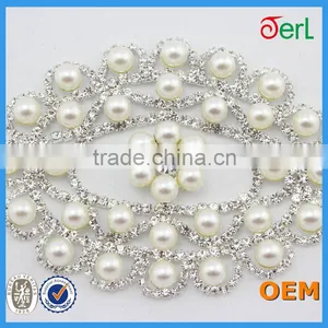 Wholesale Iron on Rhinestone Pearl Appliques thumbnail-1