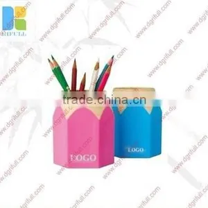 Pure White Double Cup Design Silicone Pen Container thumbnail-3