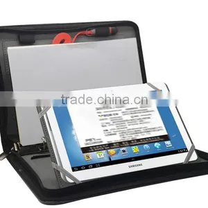 Mulit-fuction Factory Direct Business Zippered Leather Portfolio thumbnail-3
