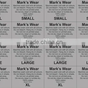 Tagless Heat Transfer Clothing Labels,size Label,garment Label thumbnail-1