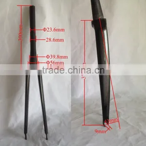 Fixed Gear Carbon Fork,700C Carbon Road Bike Fork thumbnail-1