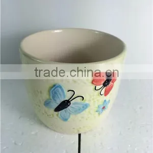 Wholesale Cheap Ceramic Painting Flower Pots thumbnail-3