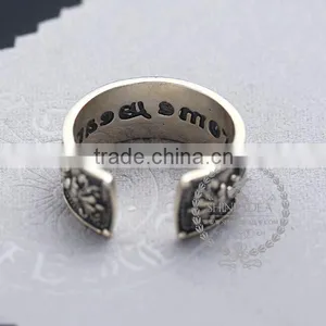 925 Solid Sterling Silver Vintage Style Korean Antiqued Silver Steam Punk Ring Fashion Women Jewelry 6240037 thumbnail-3
