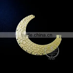 60*15mm Raw Brass Harmed Pattern Pendant Charm DIY Earrings Chandelier Jewelry Findings 1800160 thumbnail-1