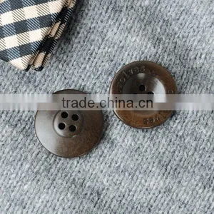 Top Class 4 Holes Brown Natural Corozo Nut Buttons for Man&Woman's Suit, Jacket, Sweater thumbnail-1