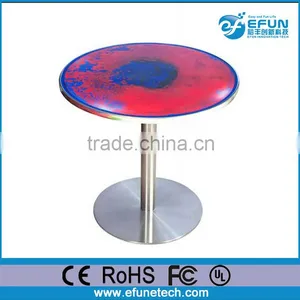 Rechargeable Battery Led Art Liquid Bar Table Top,interactive Liquid Lighted Bar Table thumbnail-4