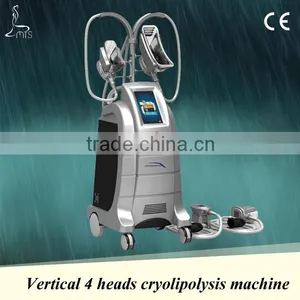 Fat Reduction Vertical 4 Handpieces Cryolipolysis Cool Fat Removal Machine With 4 Handles 8.4