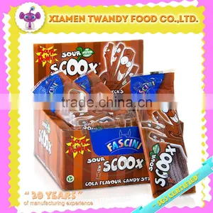 Sour Power SCOOX FASCINI Sugar Coated Cola Flavour Candy Stick thumbnail-1