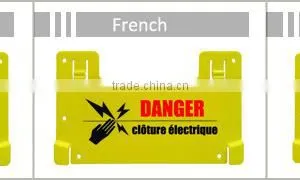 Customized Electric Fencing Warning Sign Dangerous Warning Board Caution Boards thumbnail-3