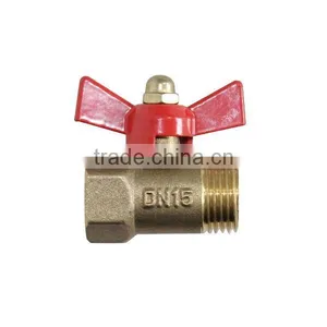ILot Brass Ball Valve, Male Thread x Female Thread, 1/2-Inch thumbnail-1