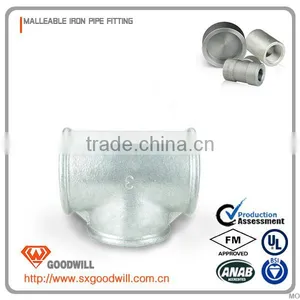 Malleable Iron Standard Galvanized NPT Female Threaded Tee thumbnail-4