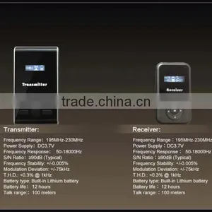 YUMO Two Presenter / One Way / One or Tow Transmitters Wireless Tour Guide System Assisted Listening Systems thumbnail-3