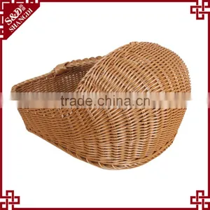 Factory Supply High Quality 100% Handmade Rattan Shoes Basket for Home and Hotel thumbnail-2
