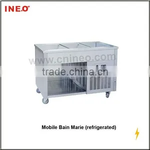 Restaurant Mobile Stainless Steel Refrigerated Buffet Bain Maries thumbnail-1