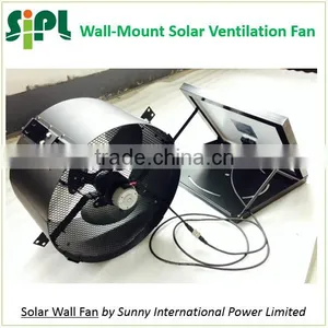 Vent Goods Home Solar System Exhaust Fan Air Cooler Fan Solar-Power Roof Mount Vent- Thermostat Humidistat thumbnail-2