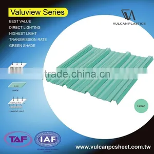 Plastic Polycarbonate Solid / Corrugated Sheets (Valuview Green Series) thumbnail-2