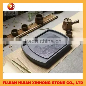 Beautiful Natural Stone Tray and Chinese Tea Pot thumbnail-1