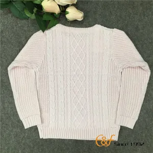 100% Cotton Latest Teens Knitted Winter Sweater thumbnail-1