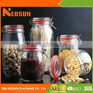 Hot Selling Products Keep the Food You Like Cheaper Glass Jars With Hinged Lids thumbnail-1
