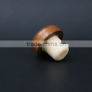 Custom Wooden Top With Synthestic Cork Wood Cork Stopper thumbnail-3