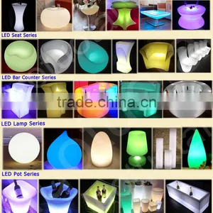Illuminated Led Bar Furniture/multicolor Change Led Bar Table/led Round Bar Counter thumbnail-6