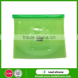 Food Grade Fresh Vegetable Silicone Seal Food Bags,Silicone Food Storage Bag thumbnail-4