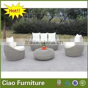 Garden Furniture Outdoor Rattan Outdoor Egg Sofa Set thumbnail-3