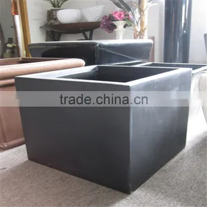 SJ20171008 2017 Hot Sale Black Square Plastic Flower Pot With Different Colors thumbnail-1