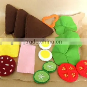 High Quality Laser Cut Non-woven Felt Diy Accessories Kids Craft Vegetable Fruit Set Baby Educational Toy Manufacturer in China thumbnail-1