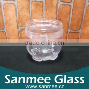Promotion Cheap Glass Jar High Quality Bulb Shaped Cream Glass Jar thumbnail-1