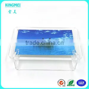 KM-VP11 Factory Wholesale Custom Shape Acrylic Photo Frame New Mosaic L Shape Tawny Frame thumbnail-5